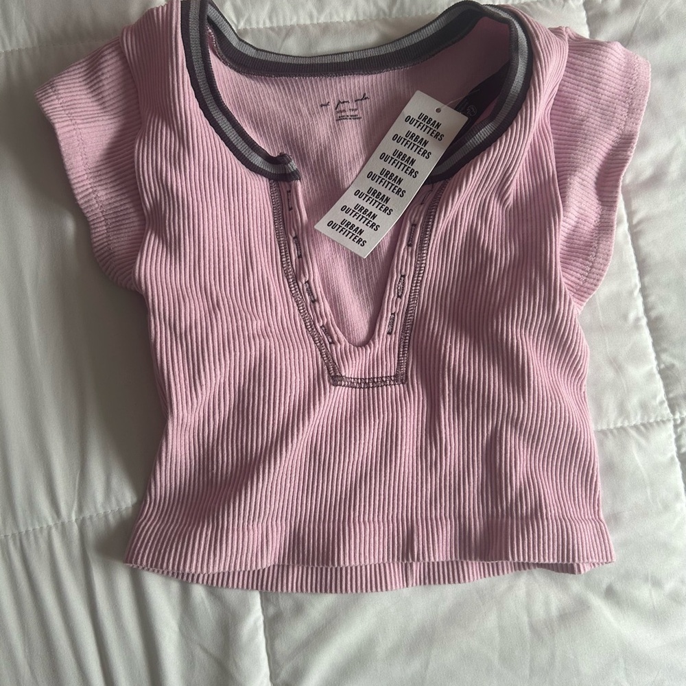 Pink urban outfitters out from under crop top